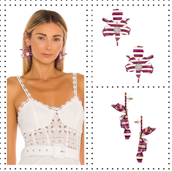 NWT Lele Sadoughi - Crystal Lily Earrings - Picture 9 of 14